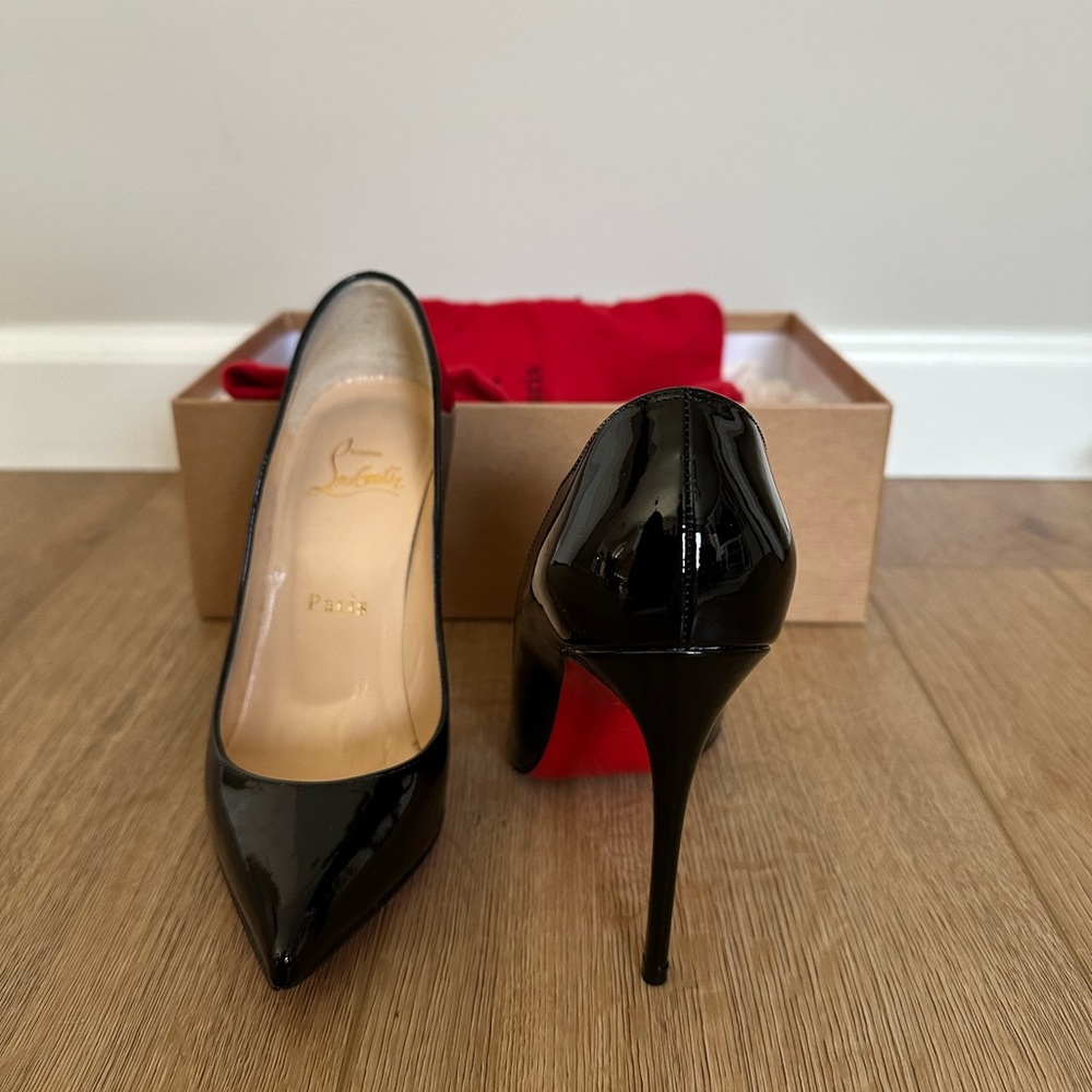 Louboutin Pigalle 100m - Black Patent
